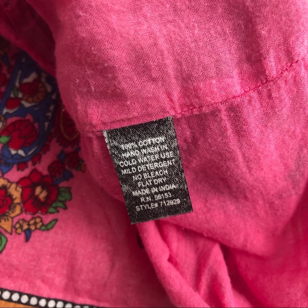 Chaudry Kc Pink Multicolored Boho Patterned Tiere… - image 4